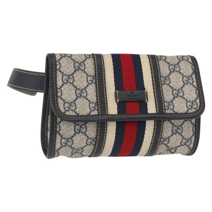 Gucci Vintage Web Belt GG Coated Canvas Small