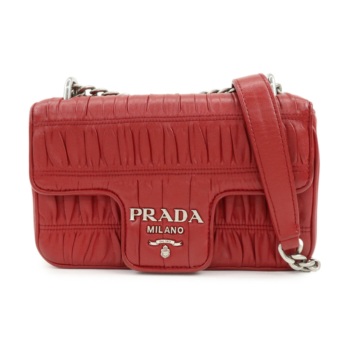 Prada Chain Flap Nappa Gaufre Small