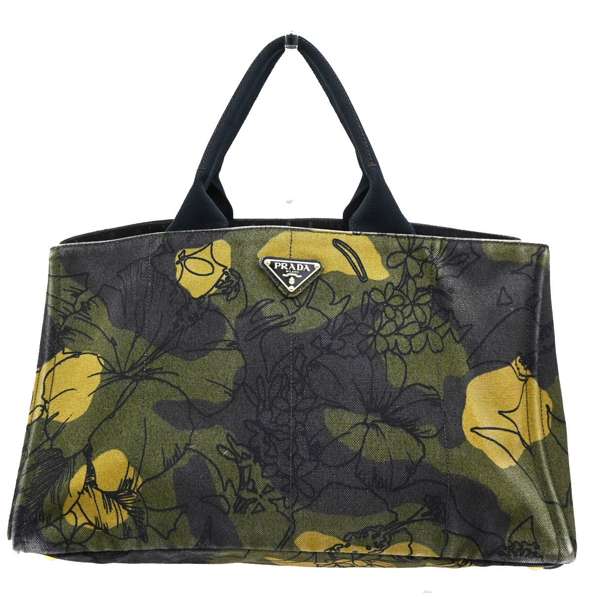 Prada Canapa Tote Printed Canvas Medium