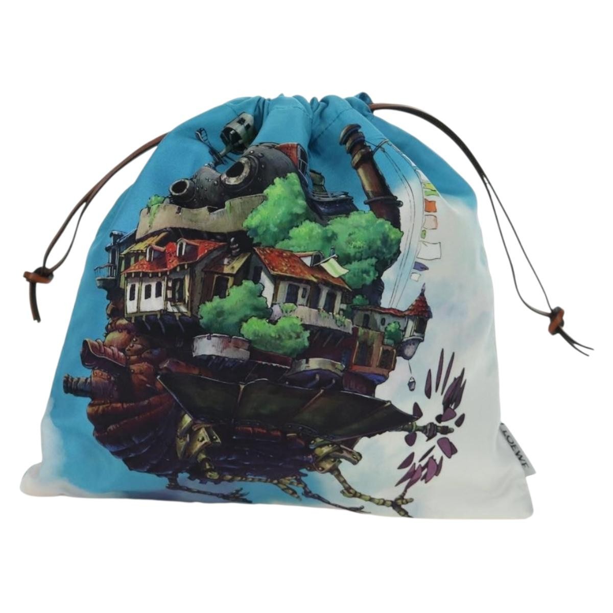 Loewe Paula Drawstring Printed Canvas Small