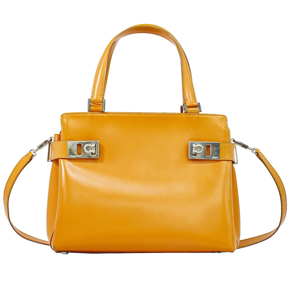 Salvatore Ferragamo Double Gancini Side Buckle Leather Medium