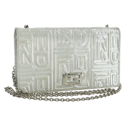 Fendi Wallet on Chain Logo Embossed Leather Product Image
