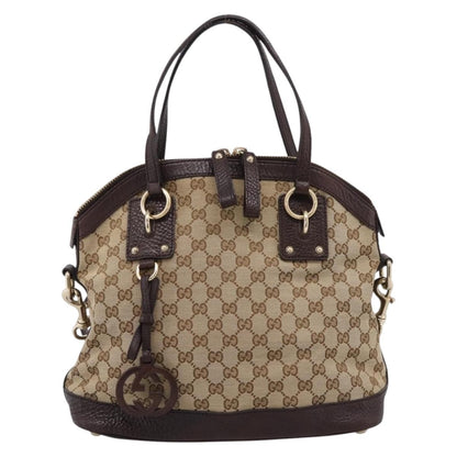 Gucci Britt Convertible Dome Satchel GG Canvas Medium
