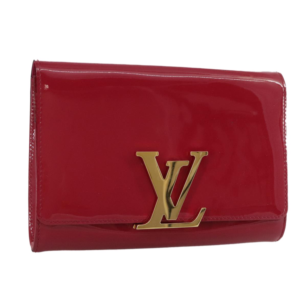 Louis Vuitton Louise Clutch Patent East West