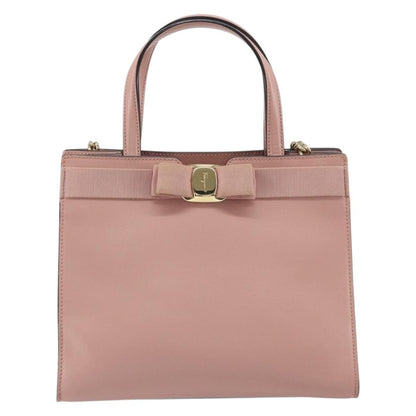 Salvatore Ferragamo Vara Bow Top Handle Convertible Tote Leather Medium