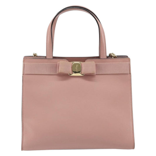 Salvatore Ferragamo Vara Bow Top Handle Convertible Tote Leather Medium