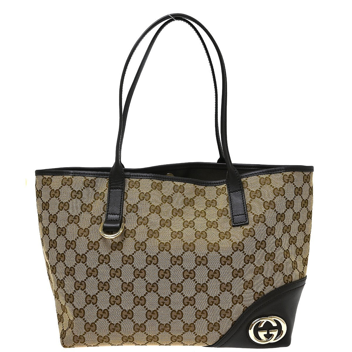 Gucci New Britt Tote GG Canvas and leather Medium