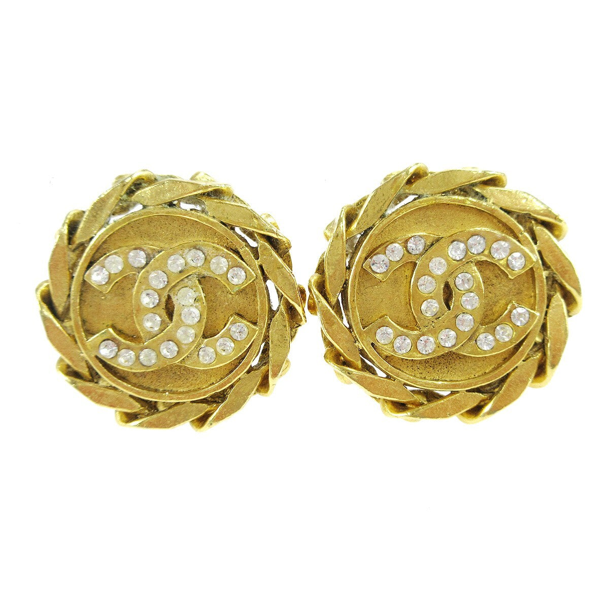 Chanel CC Button Clip-On Metal with Faux Pearl Product Image
