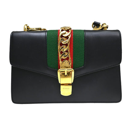 Gucci Sylvie Chain Leather Mini