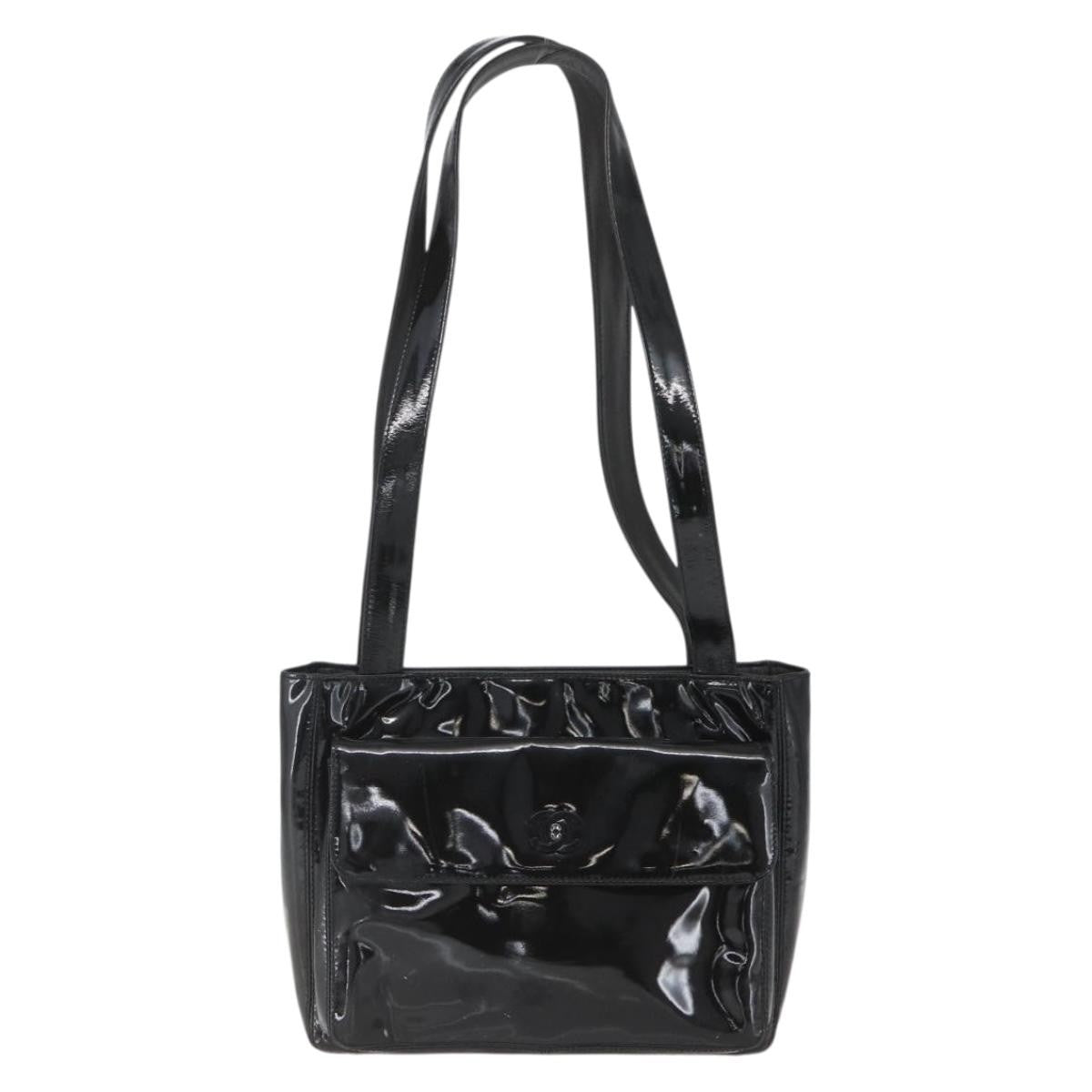 Chanel Vintage Flap Shoulder Bag Patent Leather Product Image
