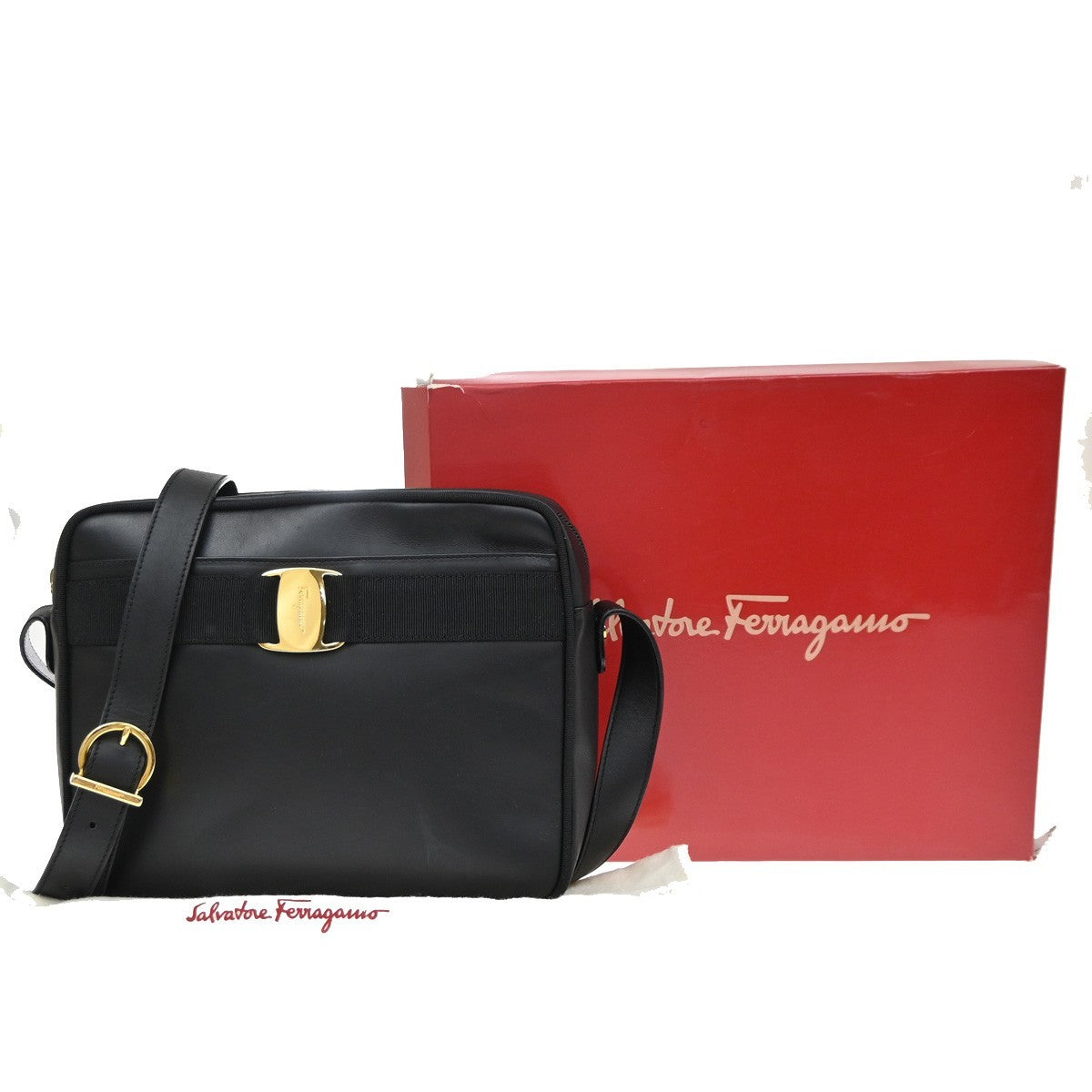Salvatore Ferragamo Vara Bow Camera Leather Product Image