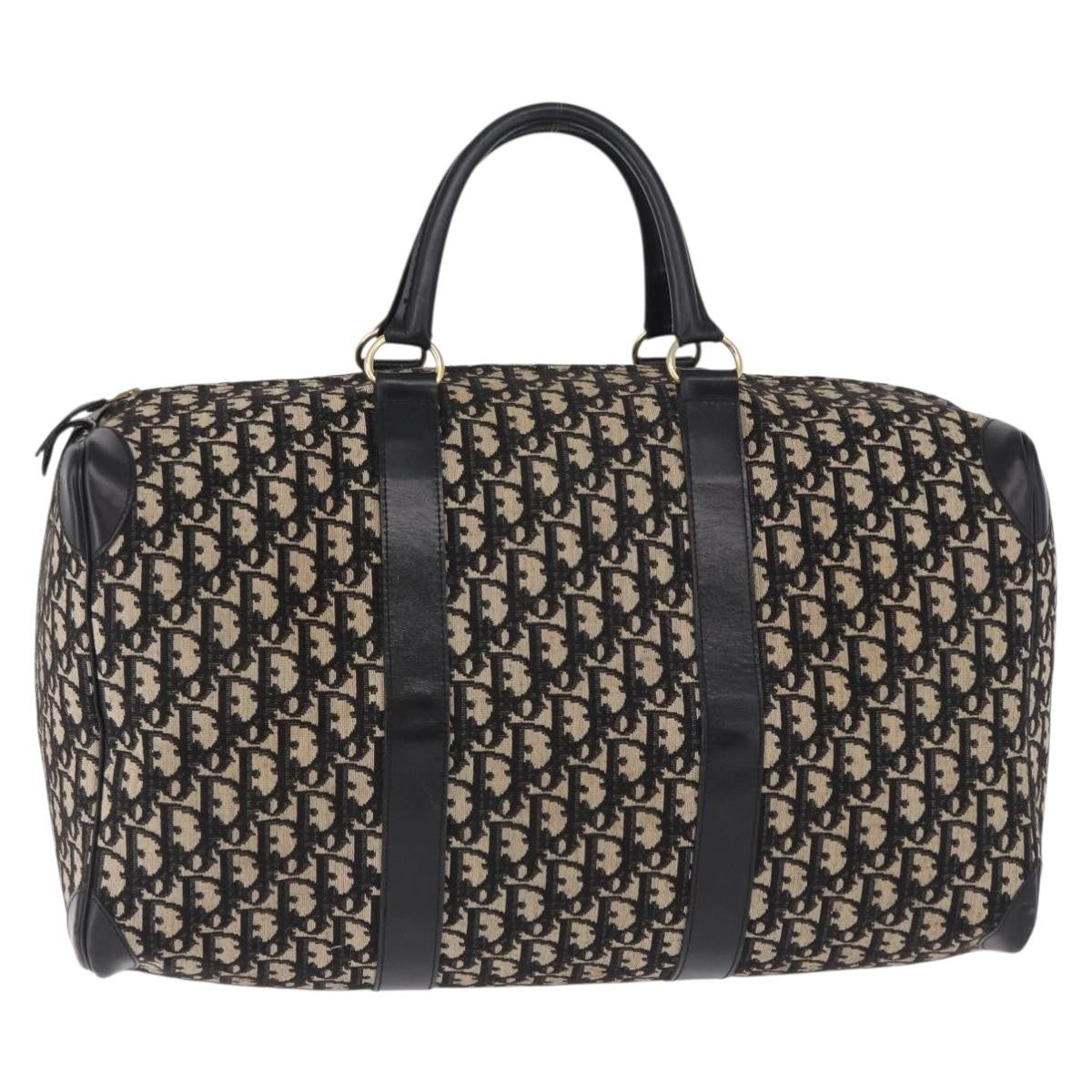 Christian Dior Convertible Boston Oblique Canvas Large