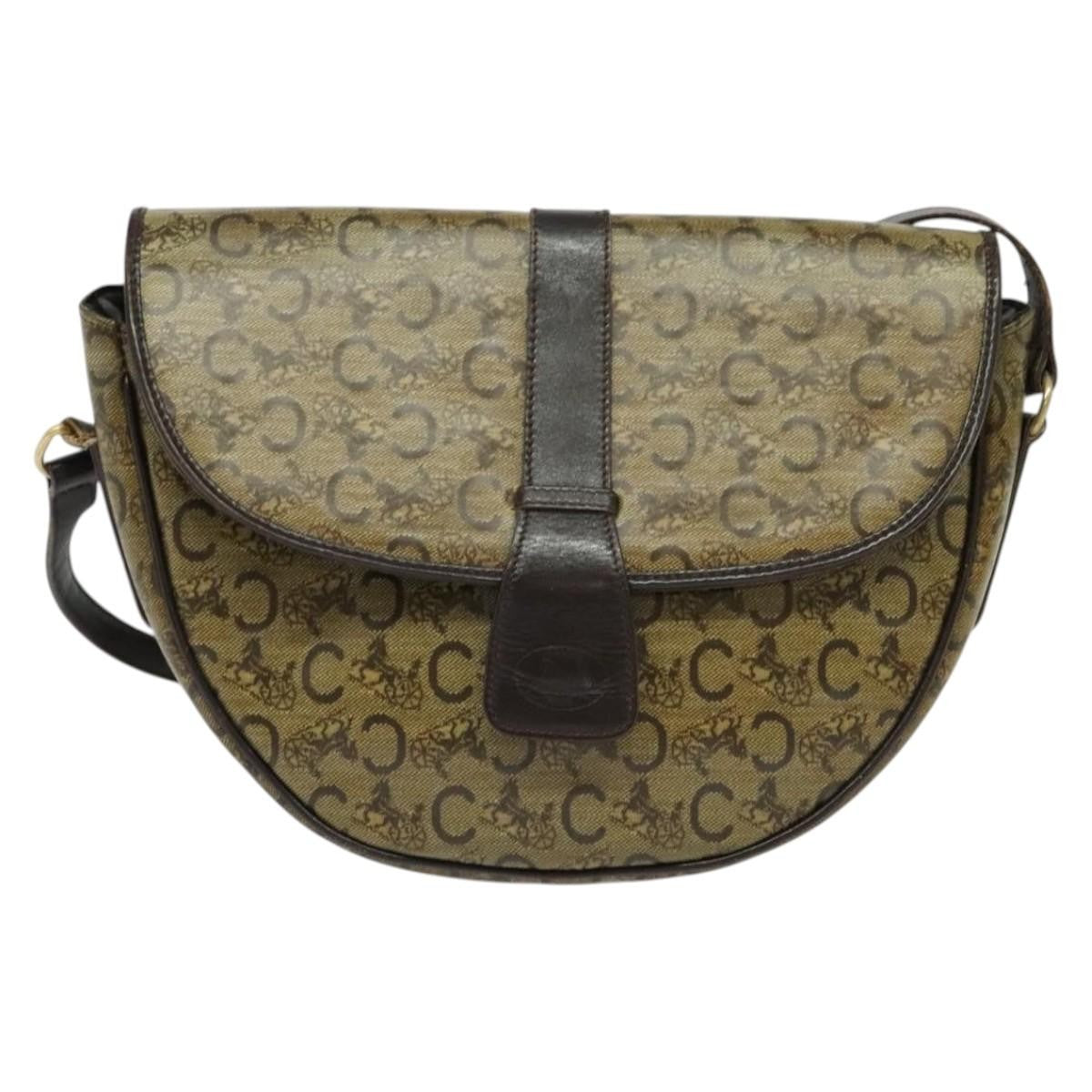 Celine C Sulky Shoulder bag Canvas and Leather Product Image