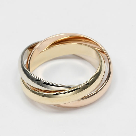Cartier Trinity 18K Tricolor Gold Medium