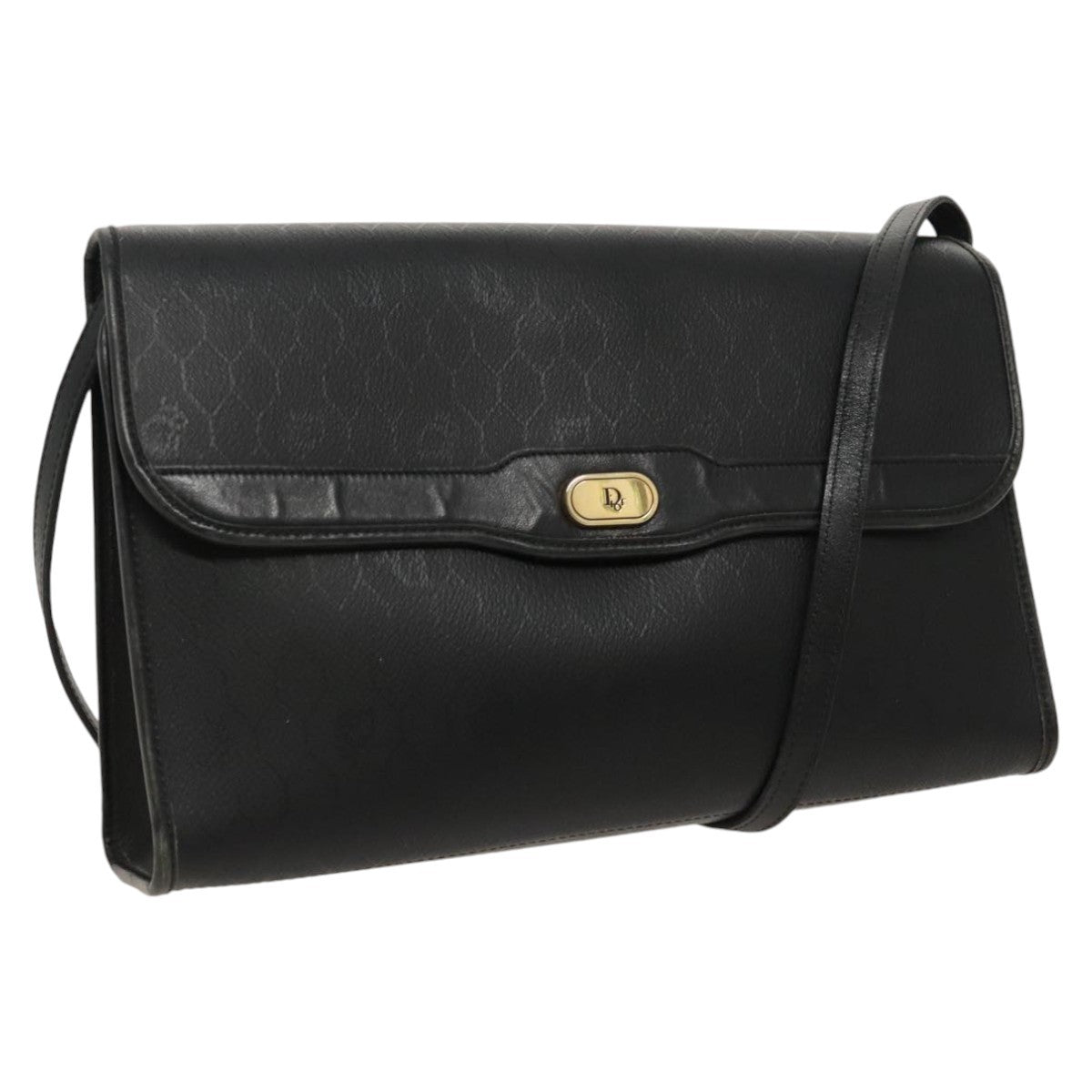 Christian Dior Vintage Honeycomb Flap Canvas and Leather Product Image
