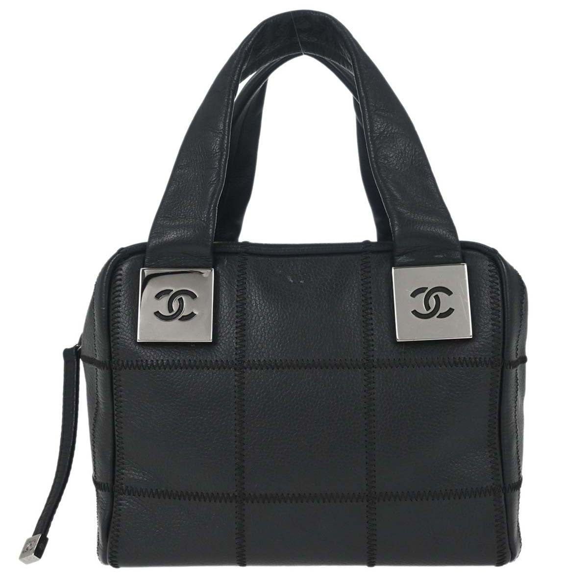 Chanel Square Stitch Satchel Caviar Medium