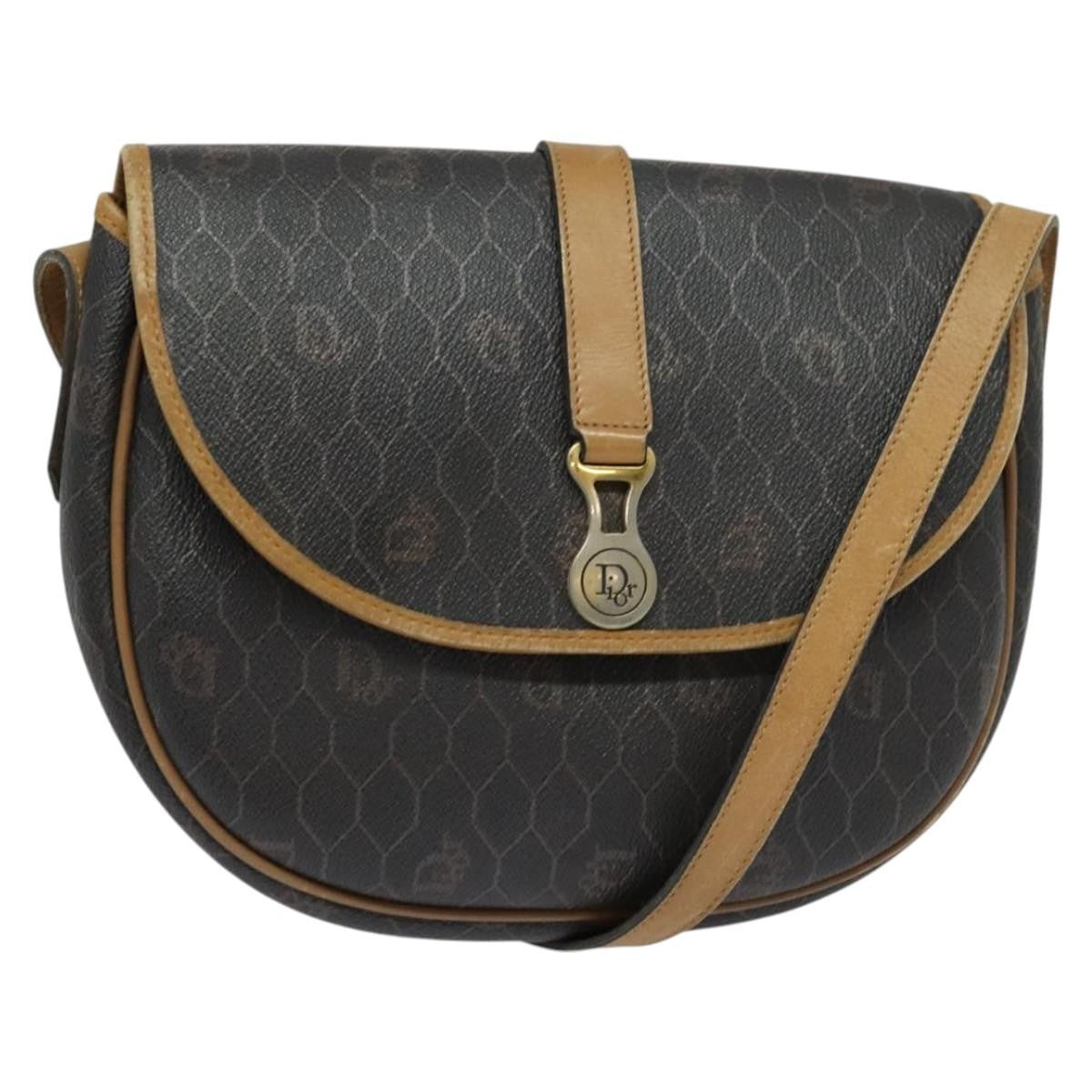 Christian Dior Vintage Honeycomb Flap Canvas and Leather Product Image