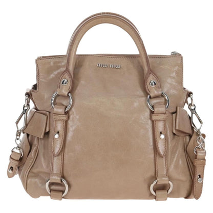 Miu Miu Bow Satchel Cervo Leather Mini