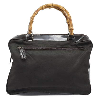 Gucci Vintage Bamboo Handle Bag Nylon Product Image