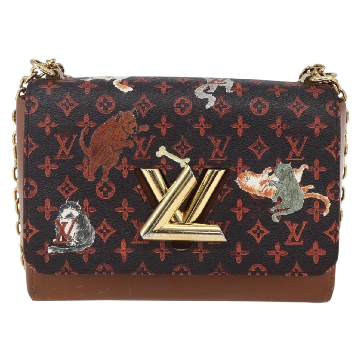 Louis Vuitton Twist Handbag Limited Edition Grace Coddington Catogram Canvas MM