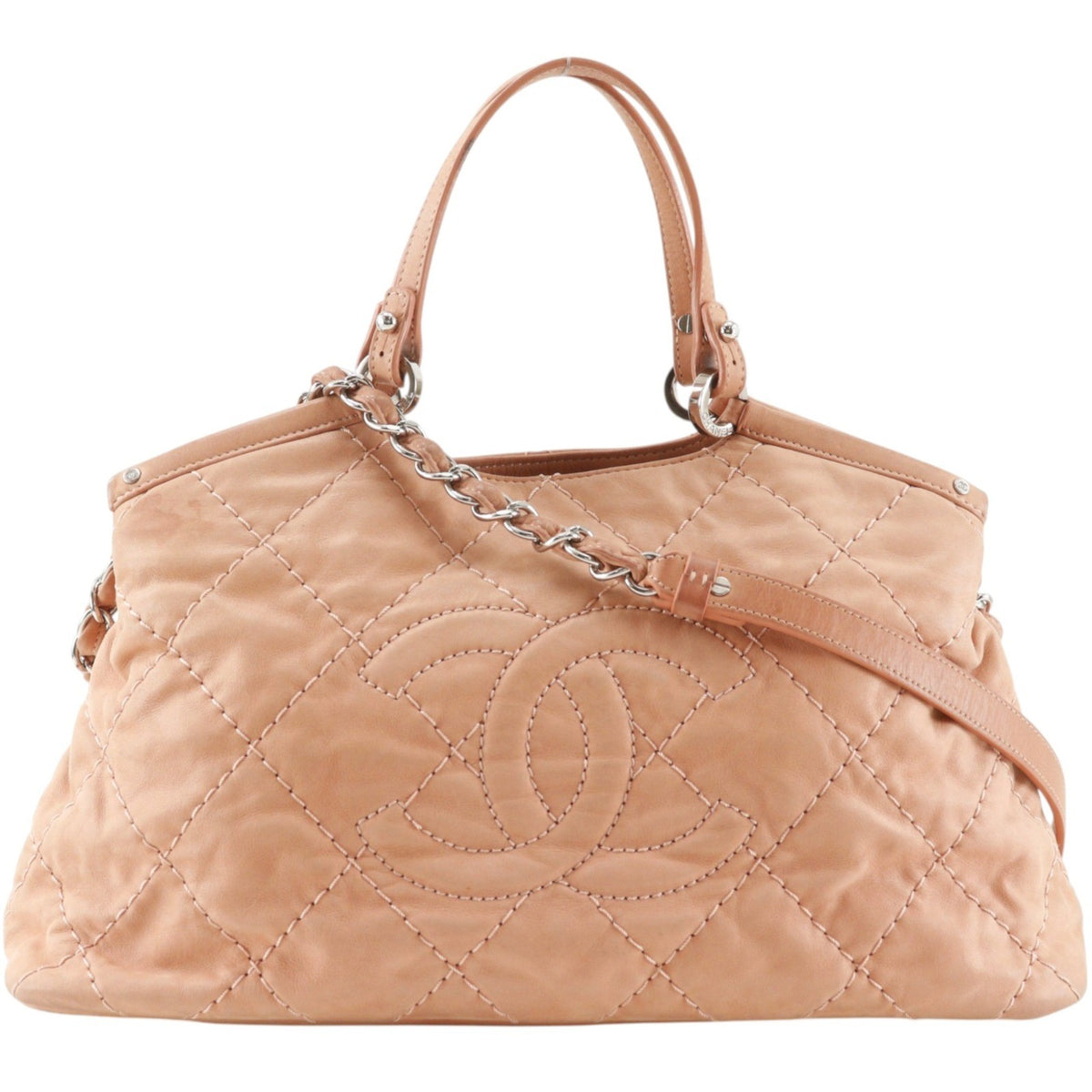 Chanel CC Sea Hit Quilted Iridescent Calfskin Large