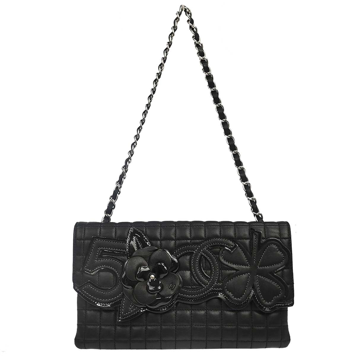 Chanel Camellia No.5 Chain Flap Quilted Lambskin Large
