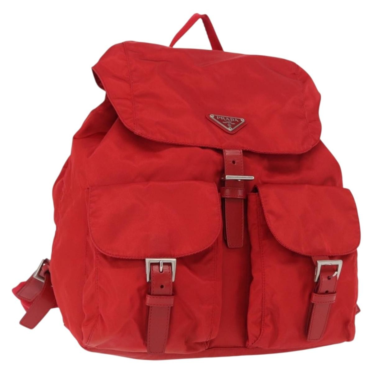 Prada Double Front Pocket Backpack Tessuto Medium