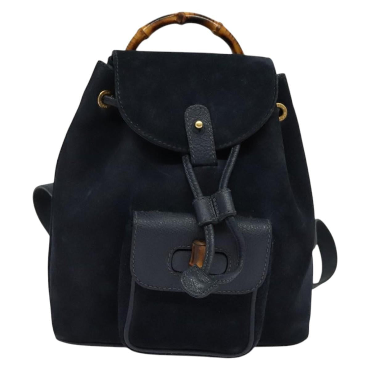 Gucci Gucci bamboo backpack daim mini