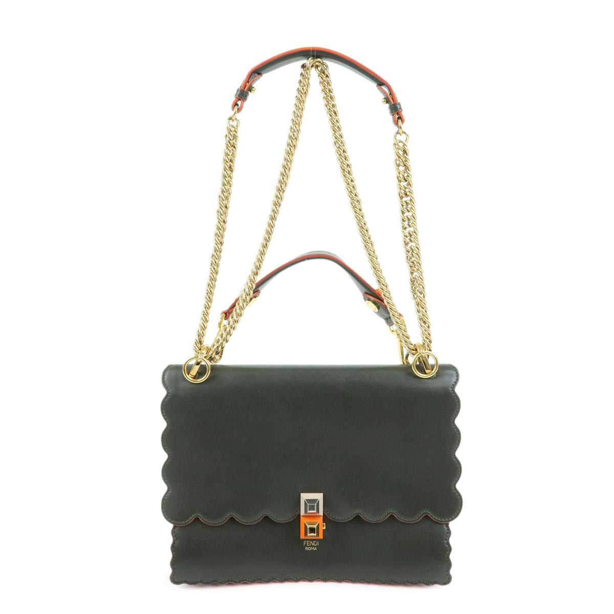 Fendi Kan I Leather Medium