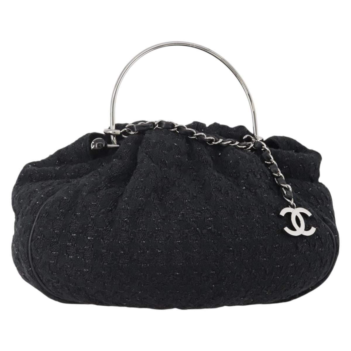 Chanel Knitting Satchel Boucle Tweed Medium