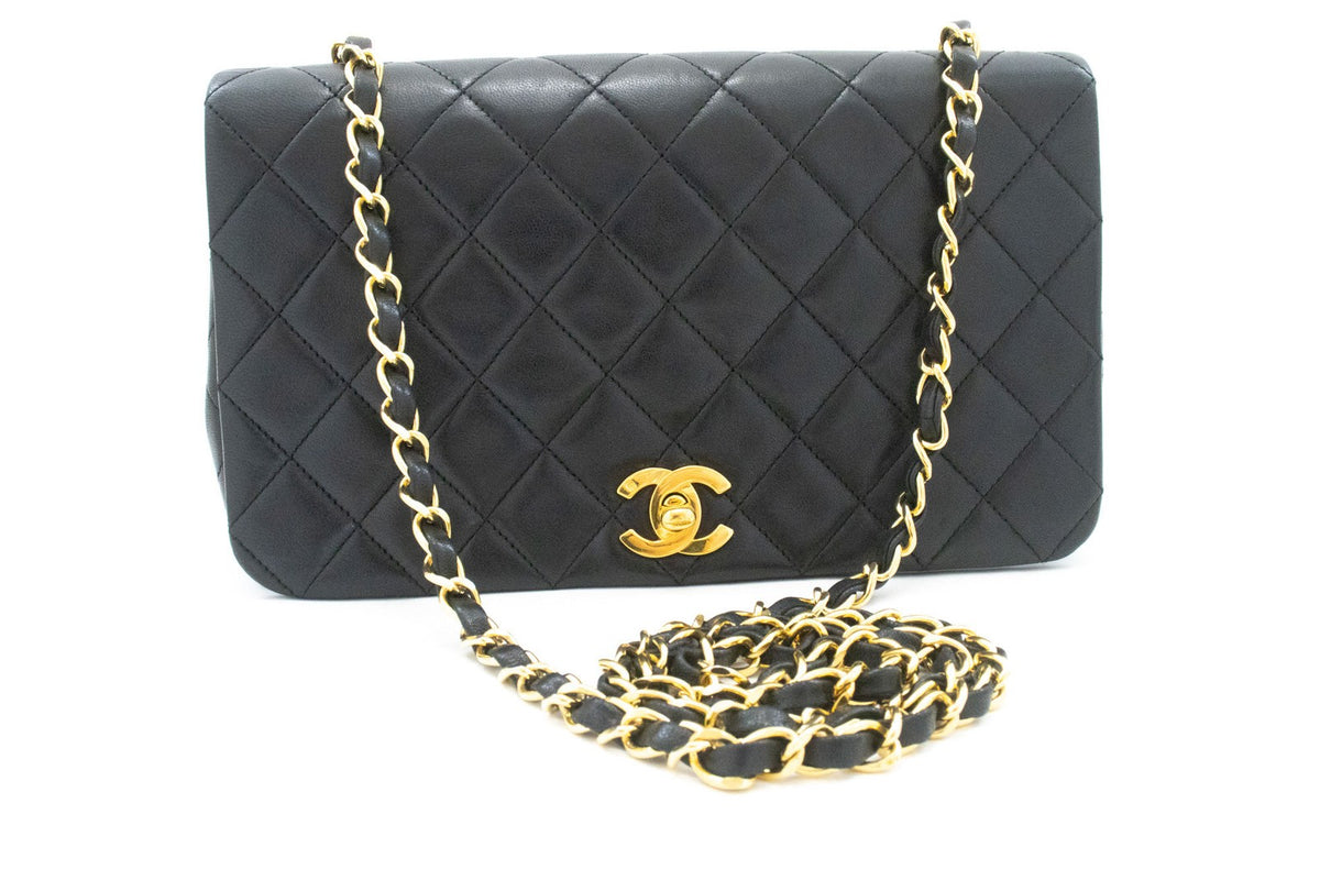 Chanel Vintage Full Flap Quilted Lambskin Small