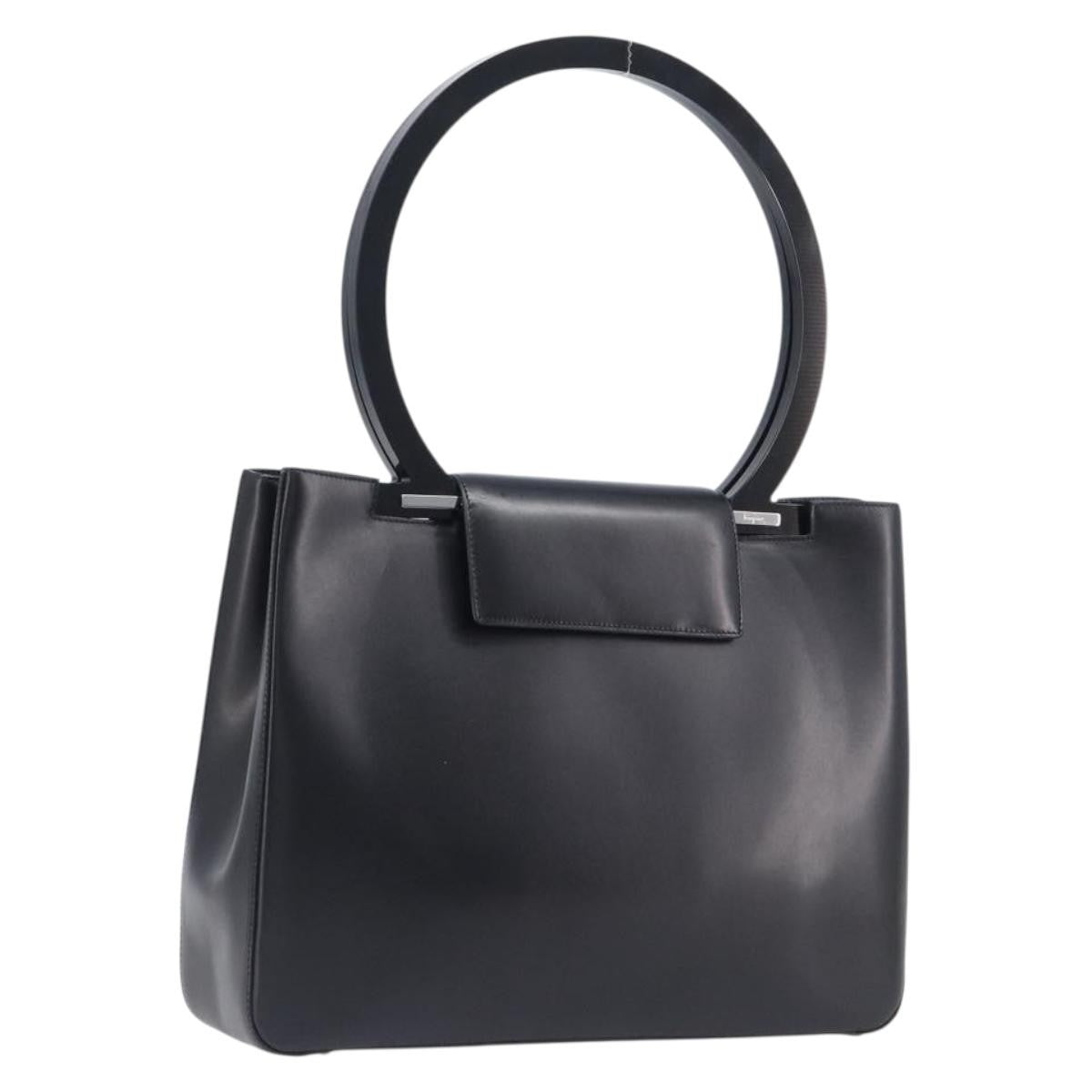 Salvatore Ferragamo Vintage Gancini Top Handle Leather Product Image