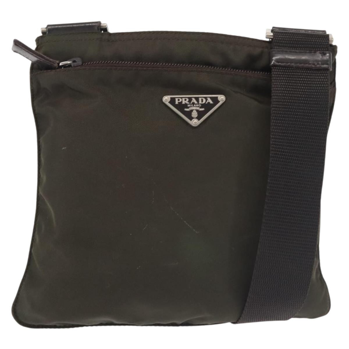 Prada Front Pocket Messenger Bag Tessuto Small