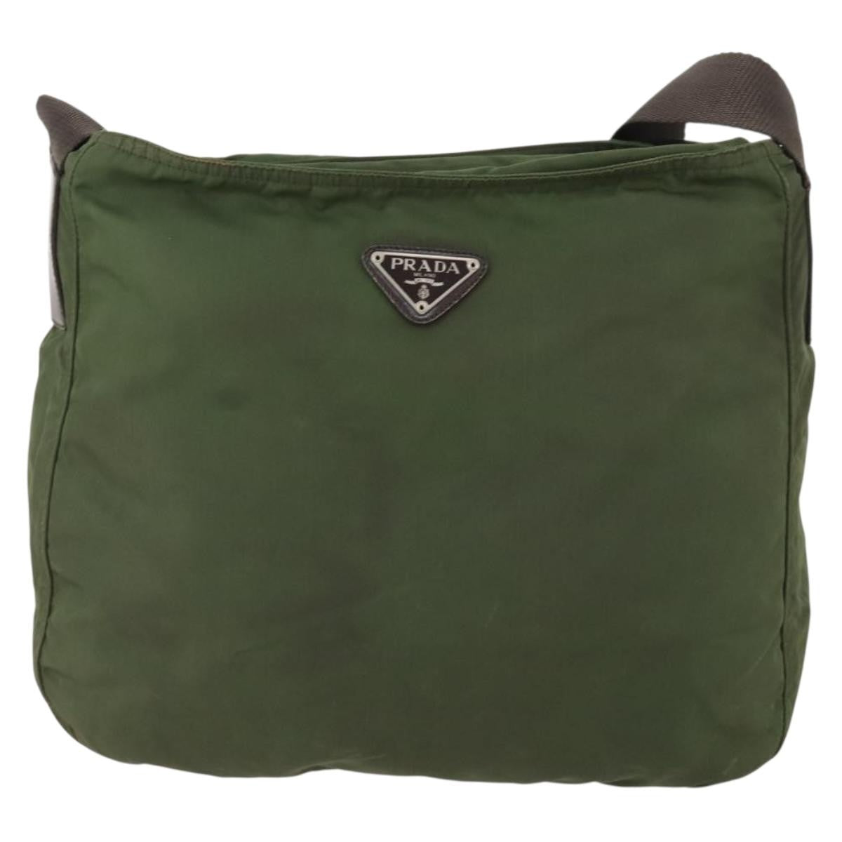 Prada Zip Top Messenger Bag Tessuto Large