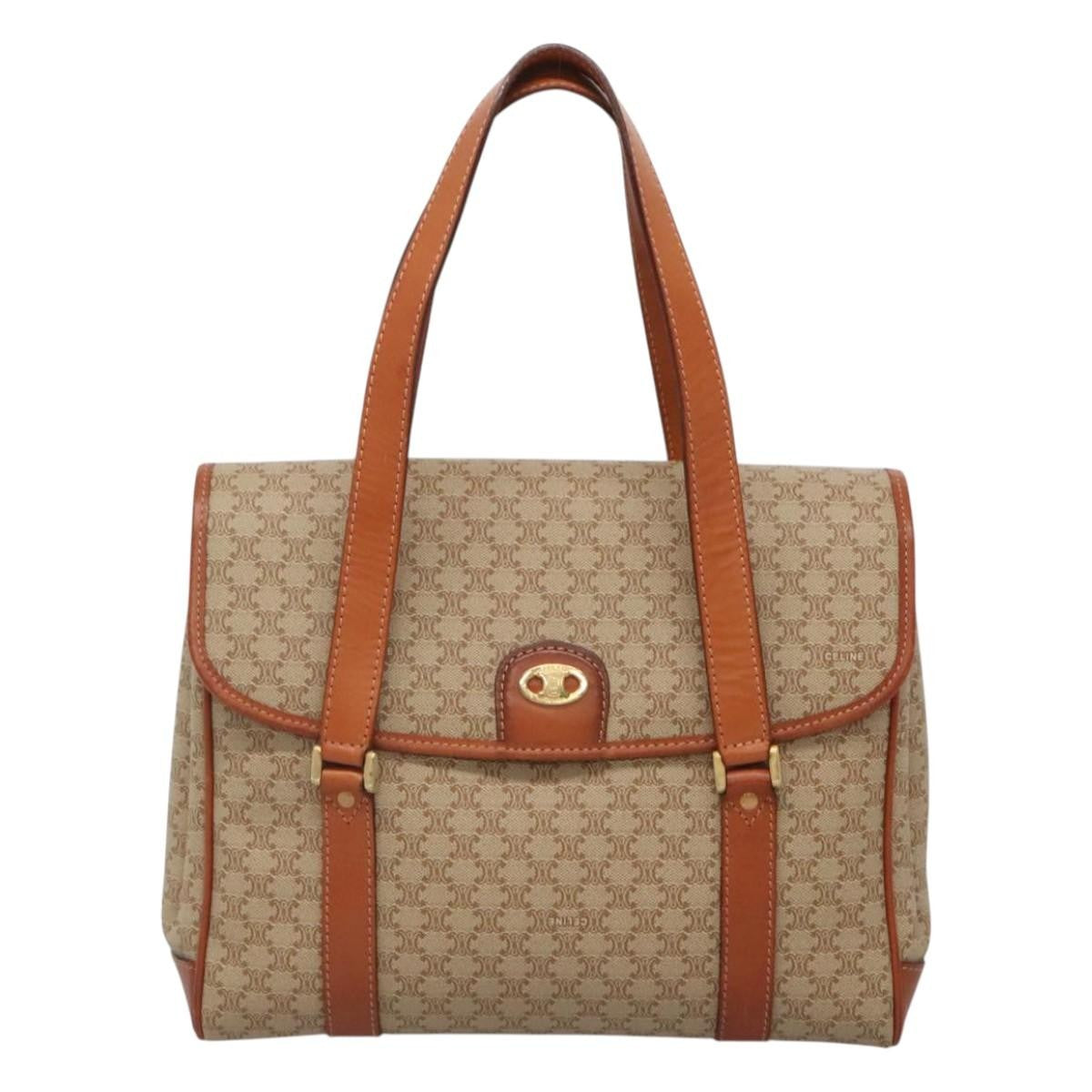 Celine Vintage Macadam Handbag Canvas and Leather Product Image