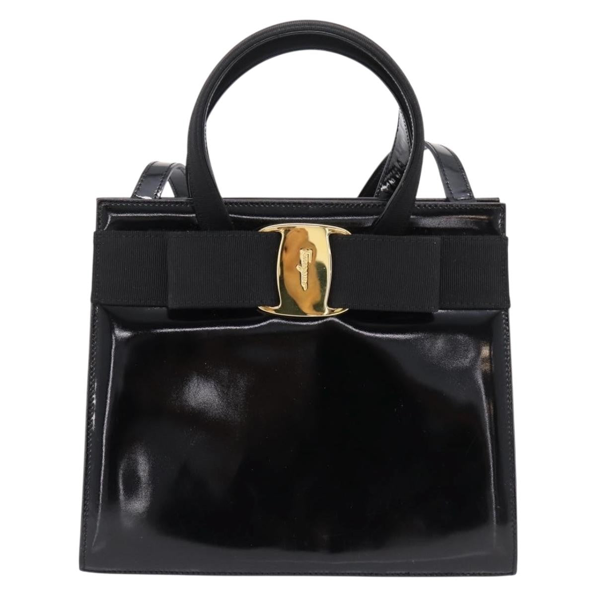 Salvatore Ferragamo Convertible Vara Bow Tote Patent Leather Product Image
