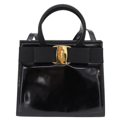 Salvatore Ferragamo Convertible Vara Bow Tote Patent Leather Product Image