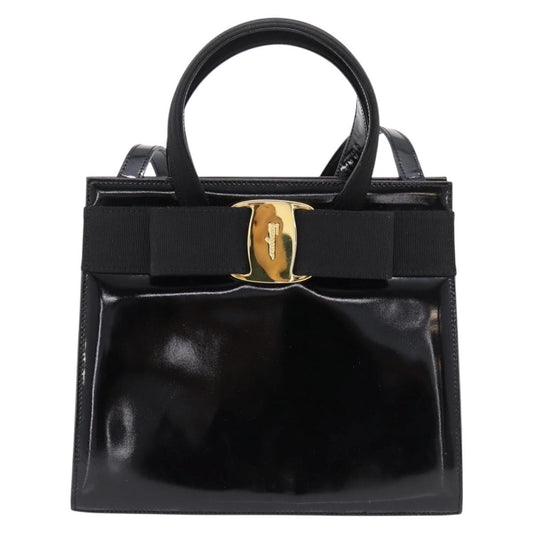 Salvatore Ferragamo Convertible Vara Bow Tote Patent Leather Product Image
