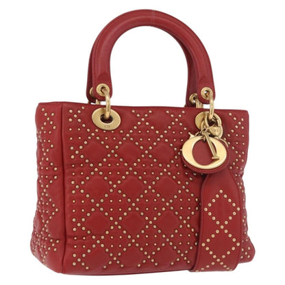 Christian Dior Supple Lady Dior Cannage Studded Lambskin Medium