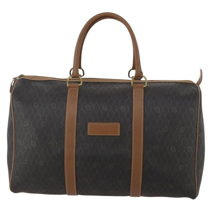 Christian Dior Vintage Honeycomb Boston Canvas and Leather Product Image