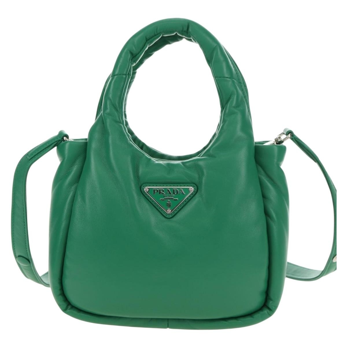 Prada Padded Soft Tote Leather Mini