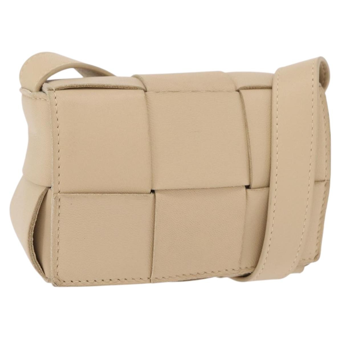 Bottega Veneta Cassette Maxi Intrecciato Leather Candy