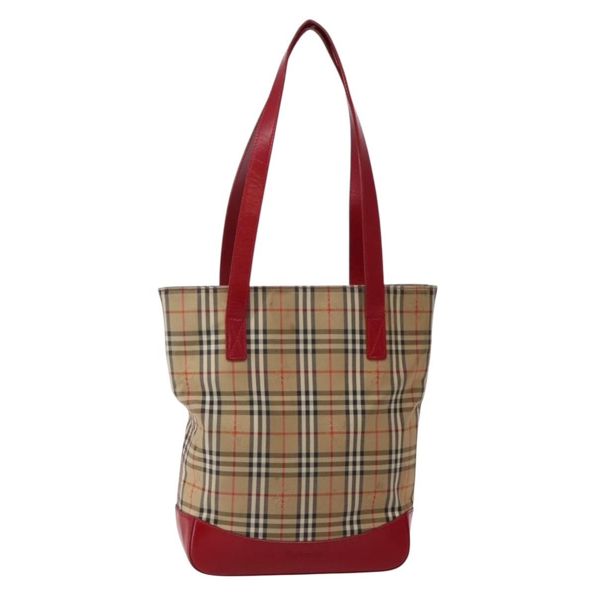 Burberry Nova Check Tote canvas check pattern Small