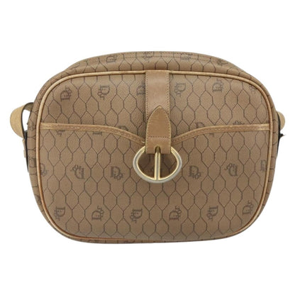 Christian Dior Vintage Honeycomb Shoulder Bag Canvas and Leather Product Image