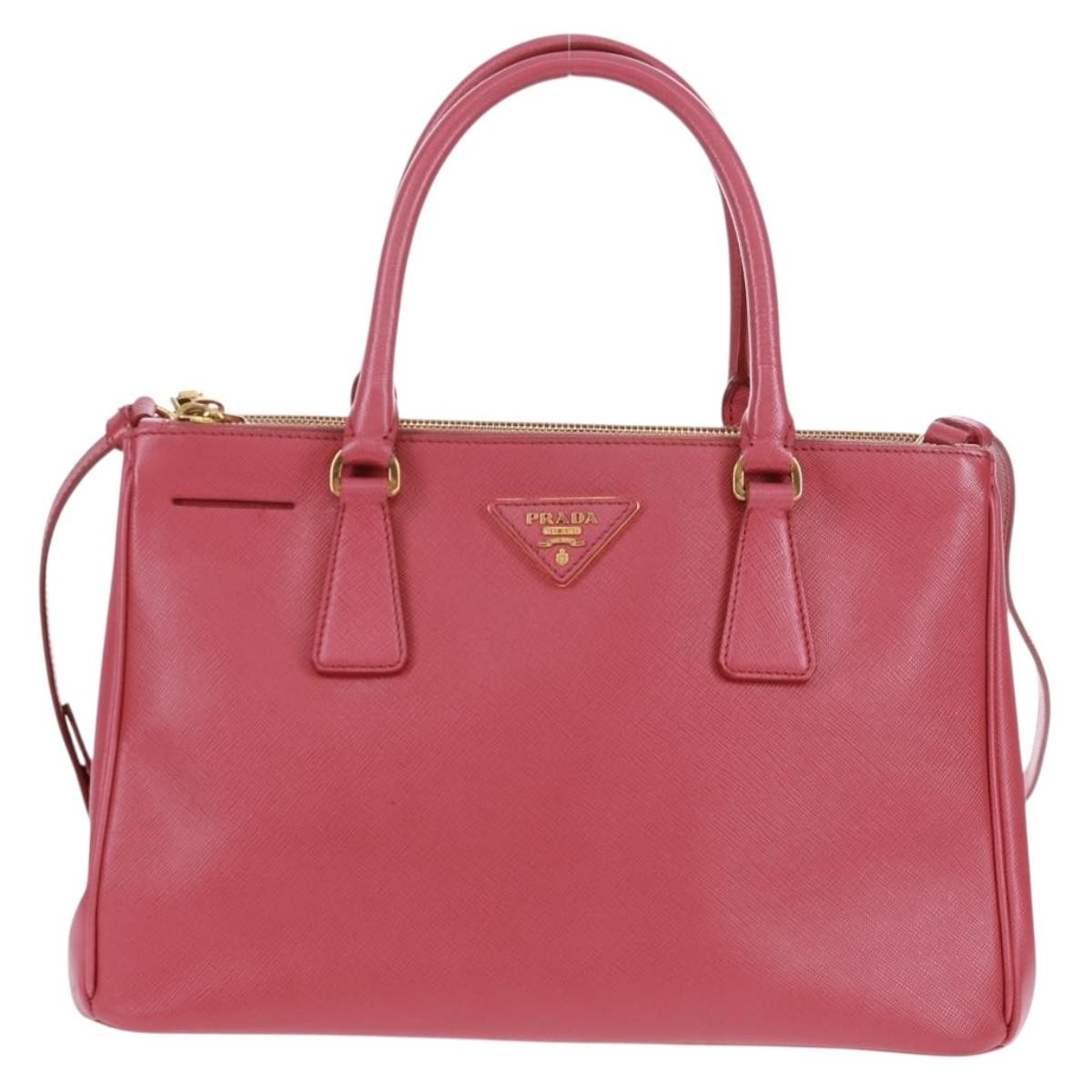 Prada Double Zip Lux Tote Saffiano Leather Medium