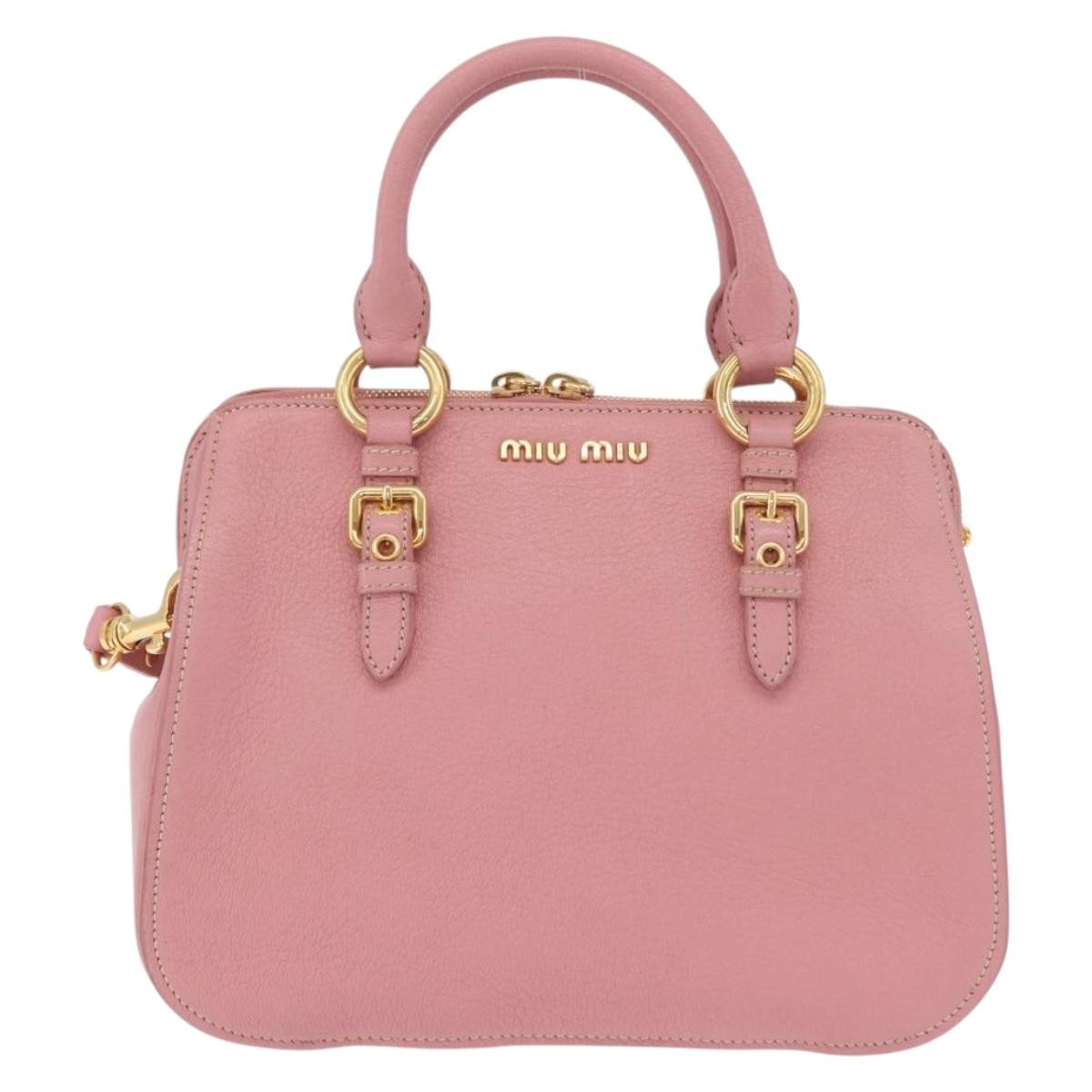 Miu Miu Madras Bowler Leather Medium