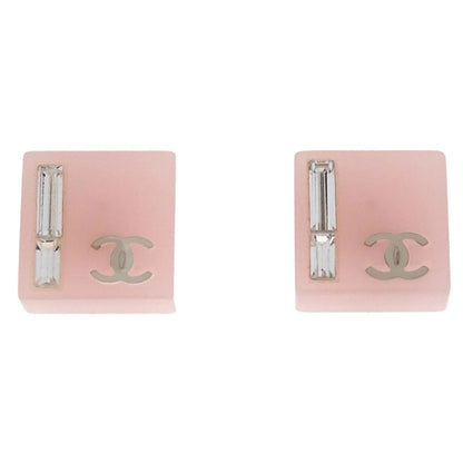 Chanel CC Square Stud Metal with Crystals and Faux Pearls Product Image