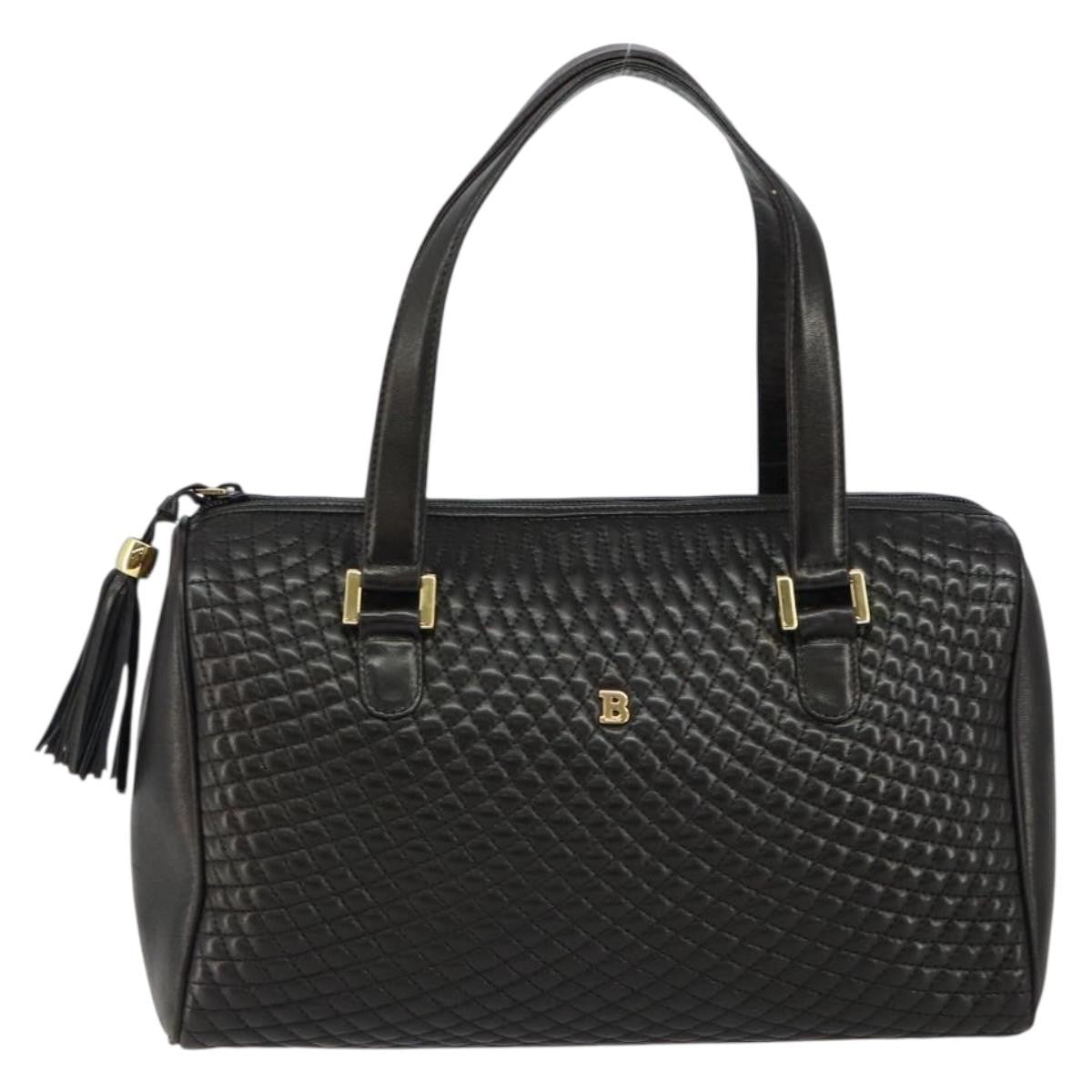 Bally Vintage Handbag Quilted Leather Product Image