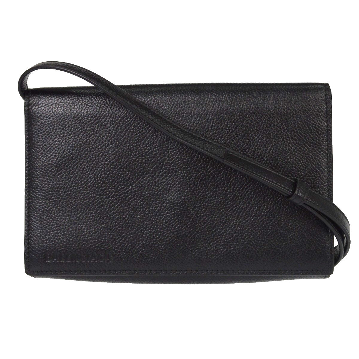 Balenciaga Logo Wallet with Strap Embossed Leather Product Image