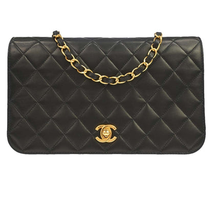 Chanel Vintage Full Flap Quilted Lambskin Small
